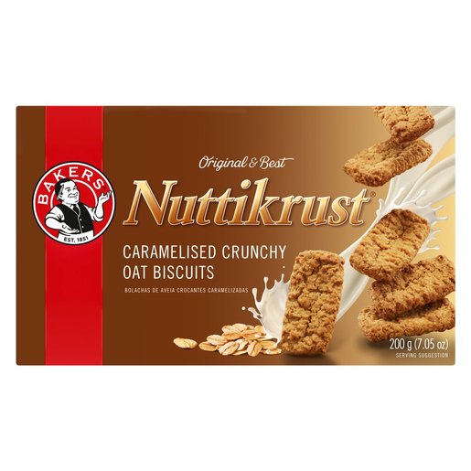 BAKERS NUTTIKRUST CARAMELISED CRUNCH OAT