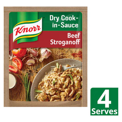 KNORR BEEF STROGANOFF DRY COOK IN SAUCE
