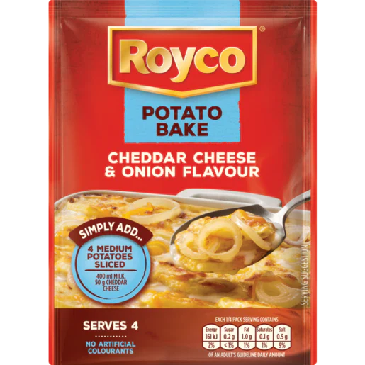 ROYCO CHEDDAR CHEESE & ONION FLAV POTATO BAKE